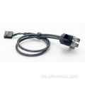 Dual USB2.0 weibliche Panel -Mount -Schrauben -Pitch -Kabel